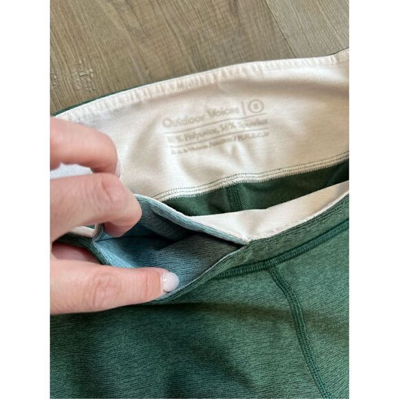 Outdoor Voices Women’s Small Springs Leggings Green Pink Yoga Run Workout - Picture 6 of 11